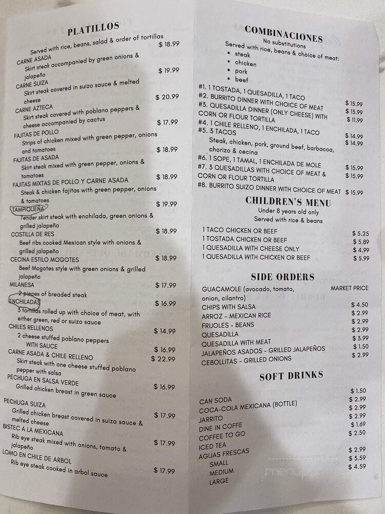 Los Mogotes De Michoacan - Highland Park, IL menu_pic
