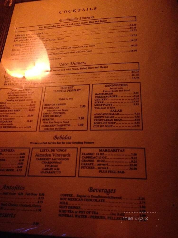 Lucy's Cafe El Adobe - Los Angeles, CA menu_pic