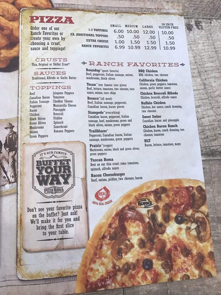 Pizza Ranch - Emporia, KS menu_pic