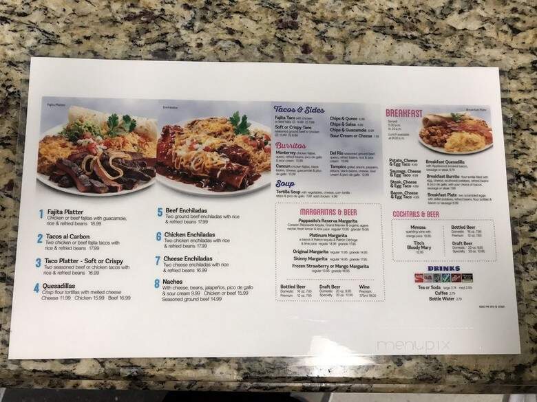 Pappasito's Cantina - Houston, TX menu_pic