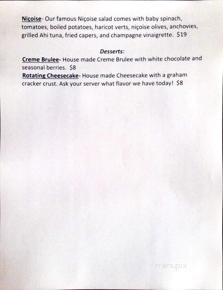 Pot Au Feu - El Paso, TX menu_pic
