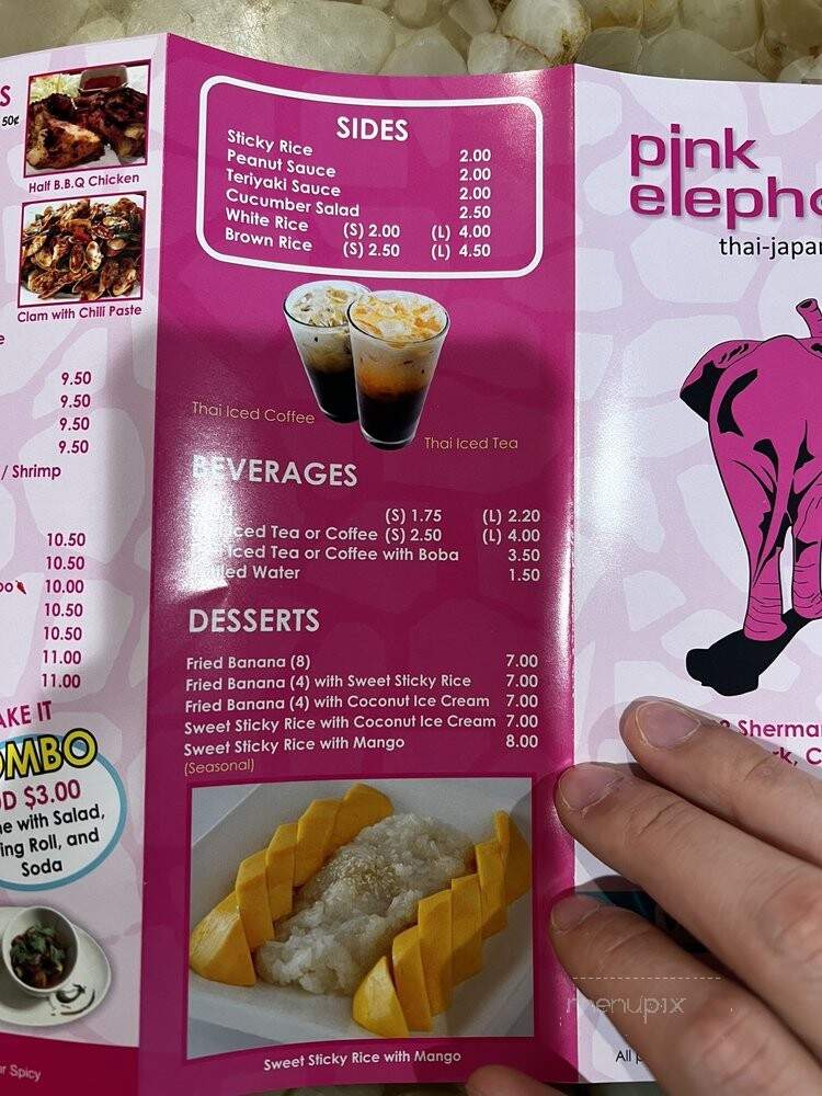 Pink Elephant - Canoga Park, CA menu_pic