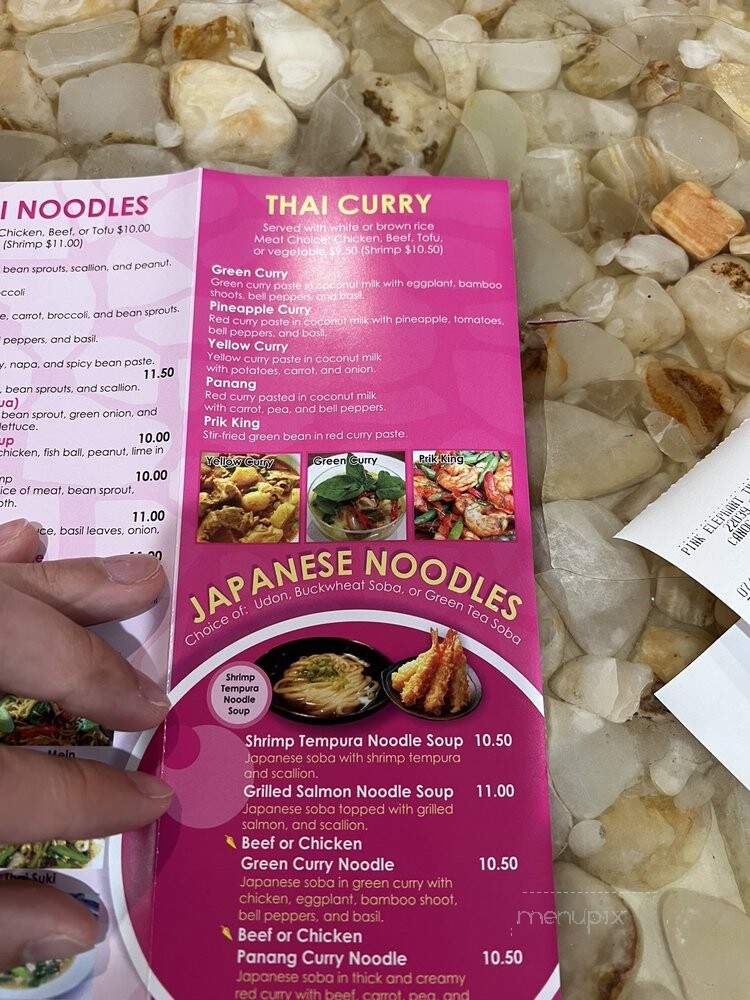 Pink Elephant - Canoga Park, CA menu_pic