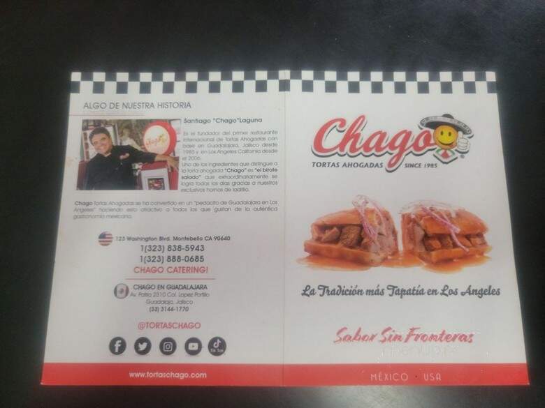 Chago Ahogadas - Los Angeles, CA menu_pic