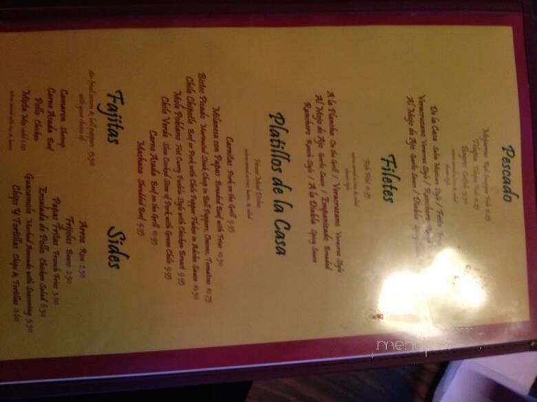 La Langosta - Garden Grove, CA menu_pic