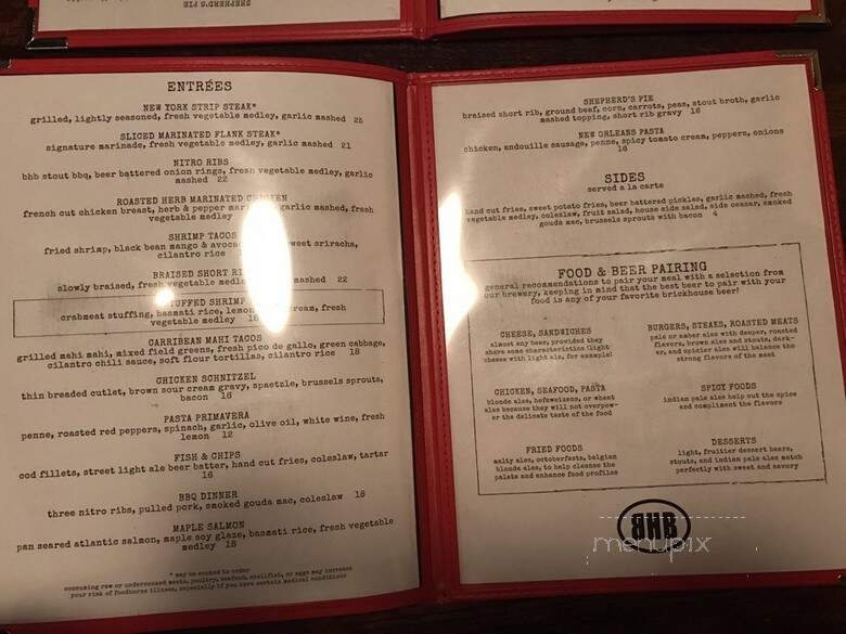 Brick House Brewery - Patchogue, NY menu_pic
