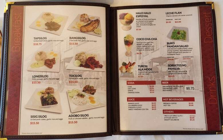 Kalesa - Milpitas, CA menu_pic