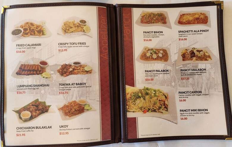 Kalesa - Milpitas, CA menu_pic