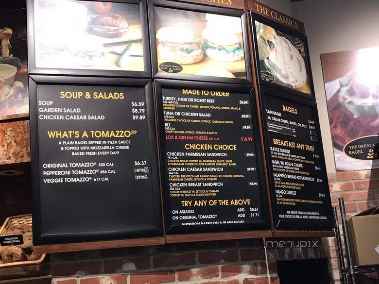 Great American Bagel Incorporated - Seatac, WA menu_pic