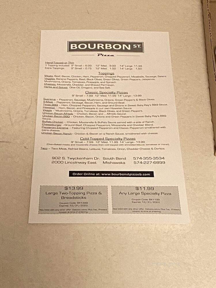 Simply Pizza - Mishawaka, IN menu_pic