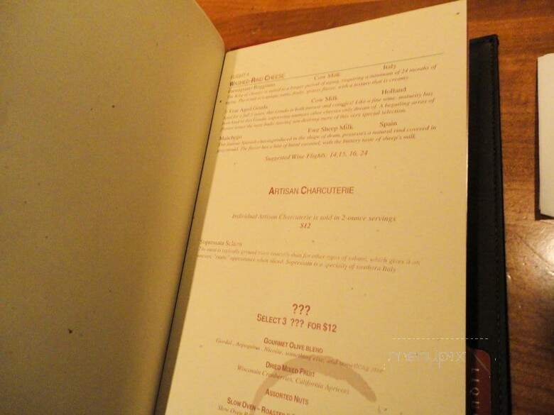 Wine Cellar & Tasting Room - Las Vegas, NV menu_pic