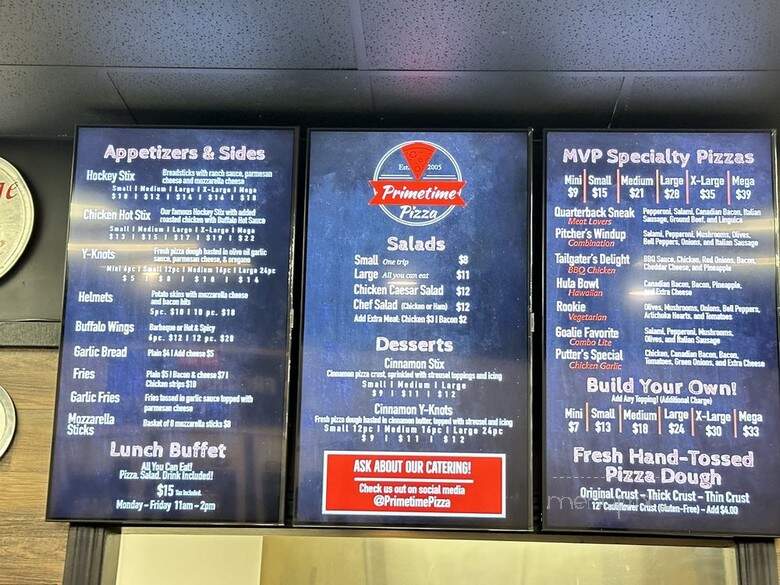 Primetime Pizza - Wheatland, CA menu_pic