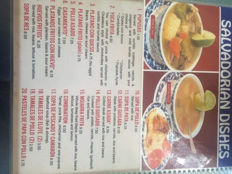 El Chalate - Denver, CO menu_pic
