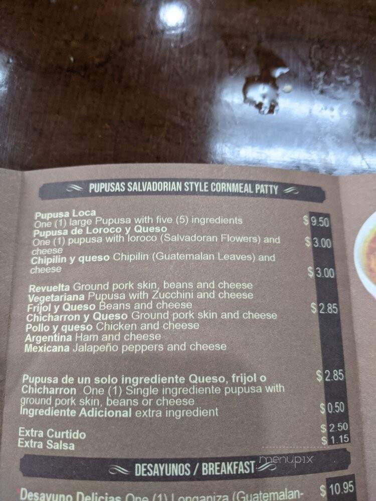 La Parrillita Guatemalan Cuisine - Chicago, IL menu_pic