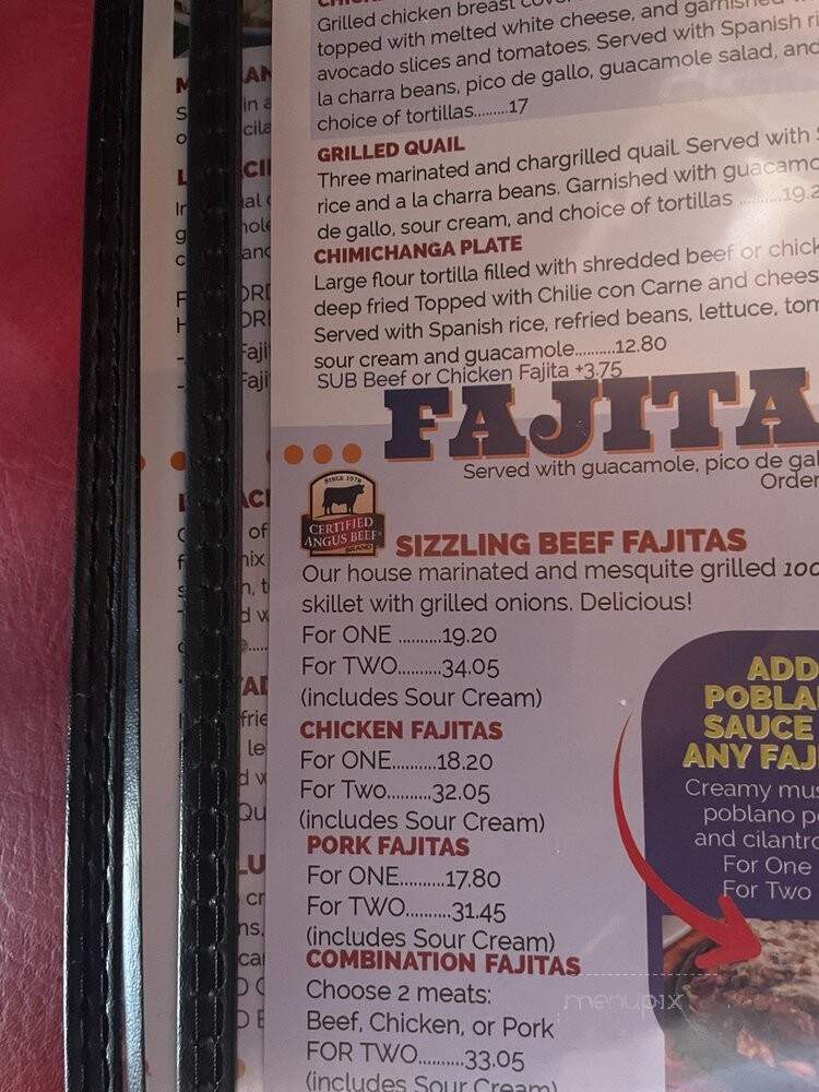 La Hacienda de Monterrey - Houston, TX menu_pic