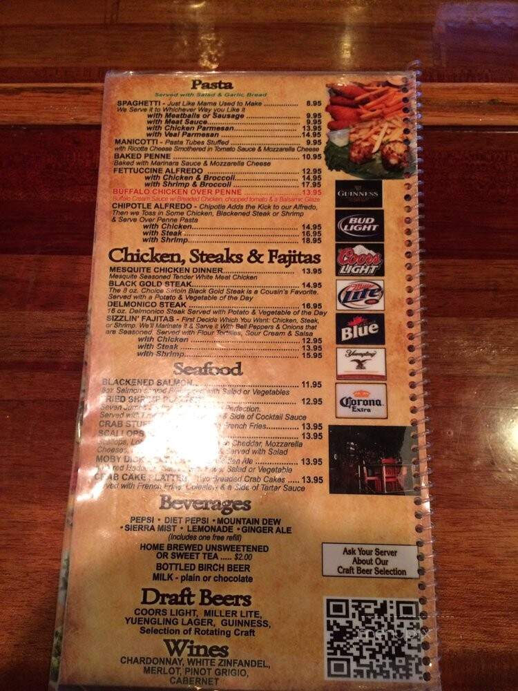 Cousins - Duquesne, PA menu_pic
