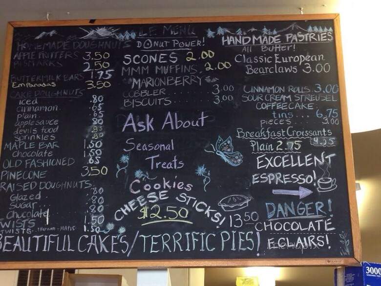 Sister's Bakery - Sisters, OR menu_pic