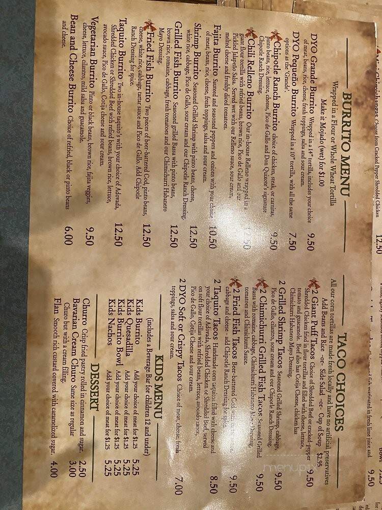 Don Quixote's Mexican Grill - Sacramento, CA