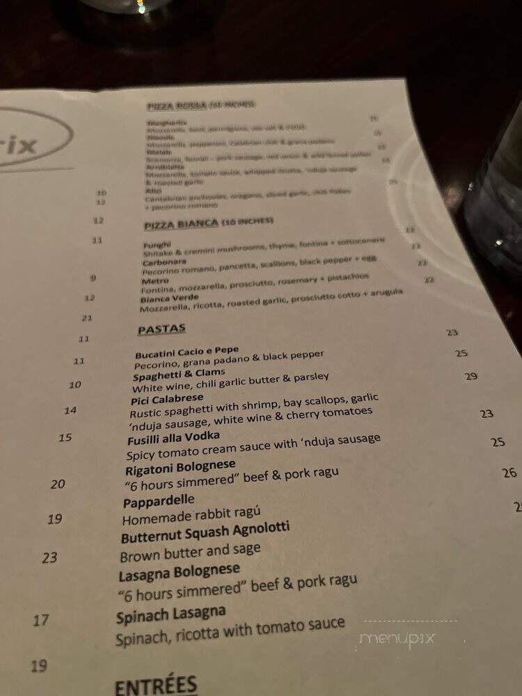 Barbrix - Los Angeles, CA menu_pic