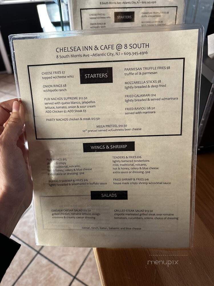 Chelsea Pub and Hotel - Atlantic City, NJ menu_pic