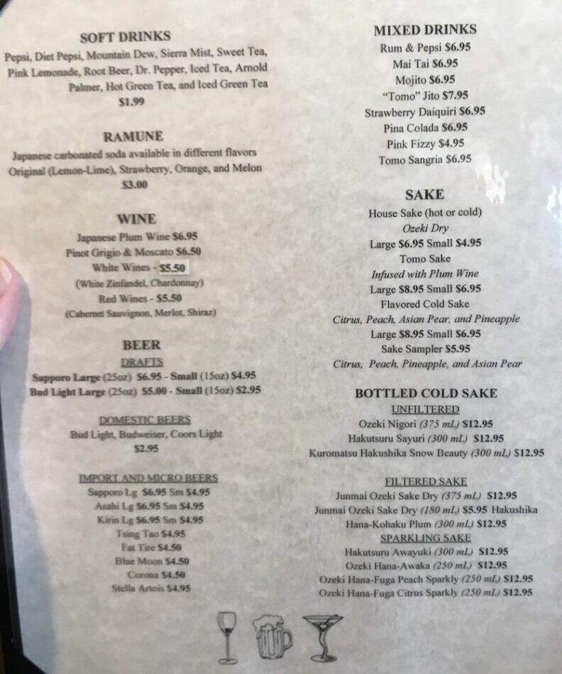 Tomo Sushi - Colorado Springs, CO menu_pic