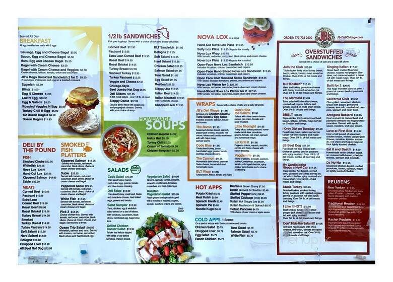 J.B.'S Deli - Chicago, IL menu_pic