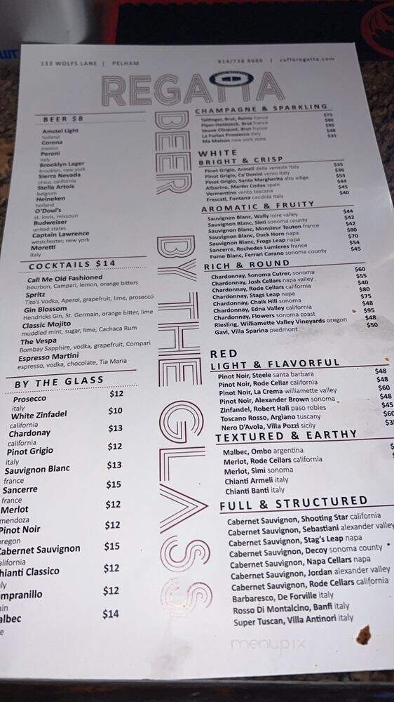 Caffee Italia - Pelham, NY menu_pic