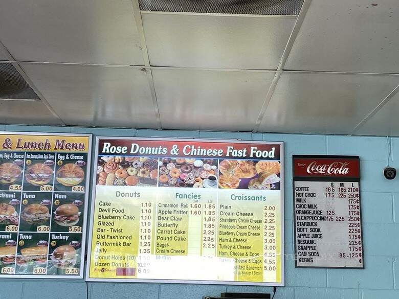 Rose Donuts - Long Beach, CA menu_pic