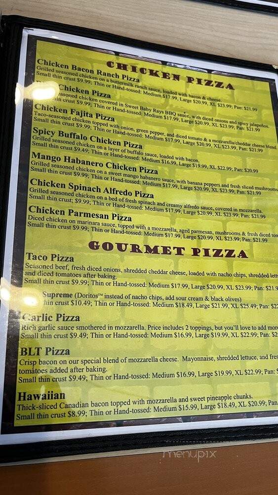 Firehouse Pizza - East Peoria, IL menu_pic
