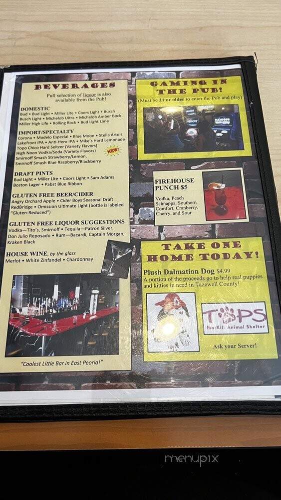 Firehouse Pizza - East Peoria, IL menu_pic