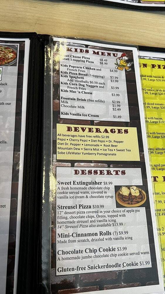 Firehouse Pizza - East Peoria, IL menu_pic