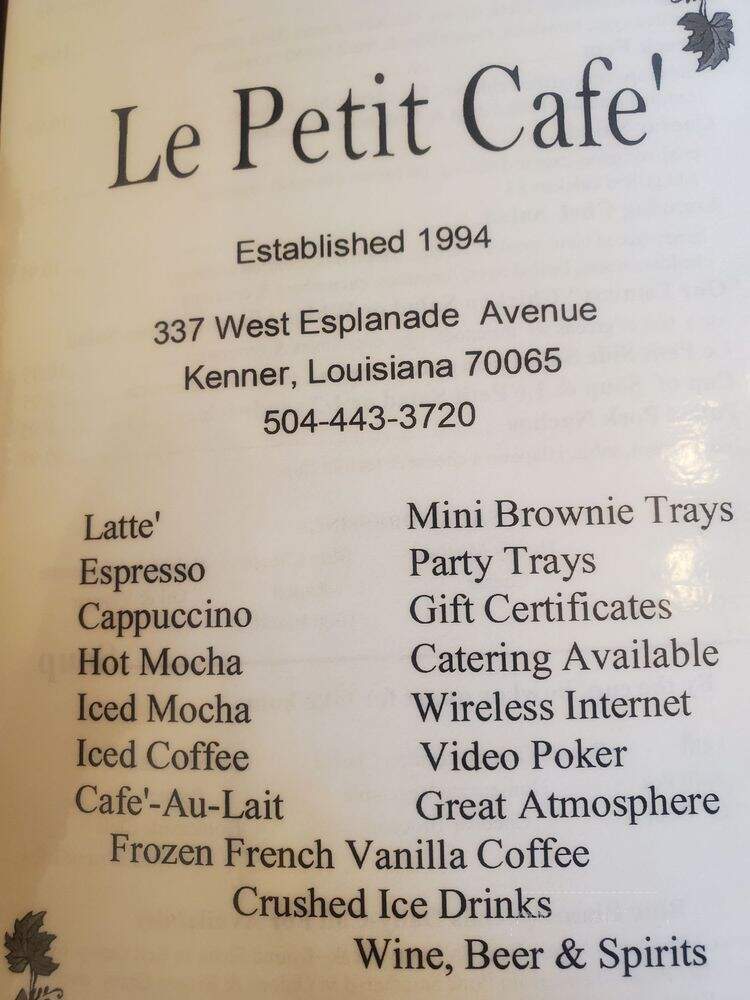 Le Petit Cafe - Kenner, LA