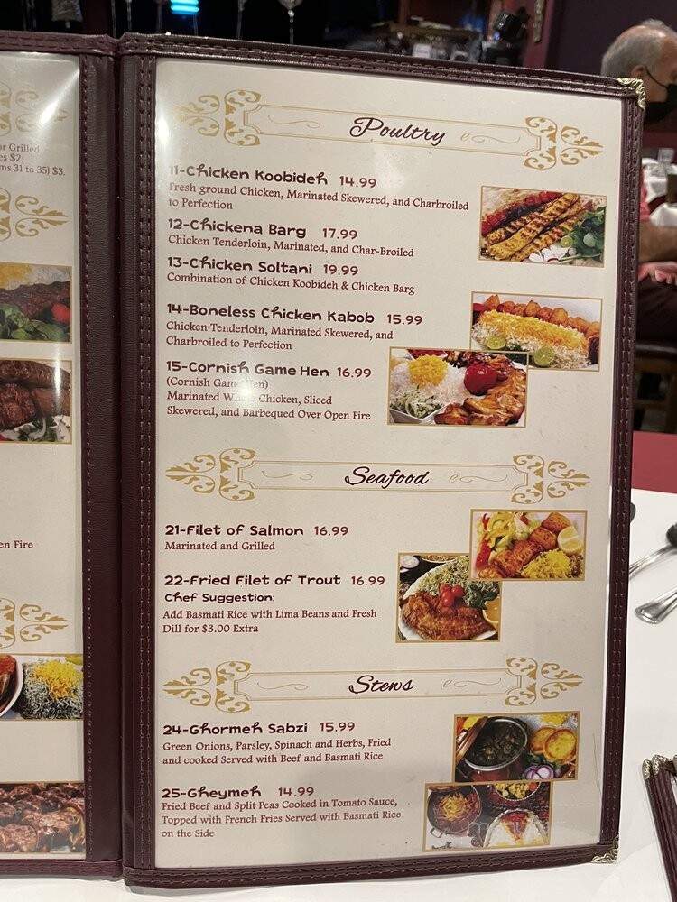 Safir Mediterranean Bistro - Woodland Hills, CA menu_pic