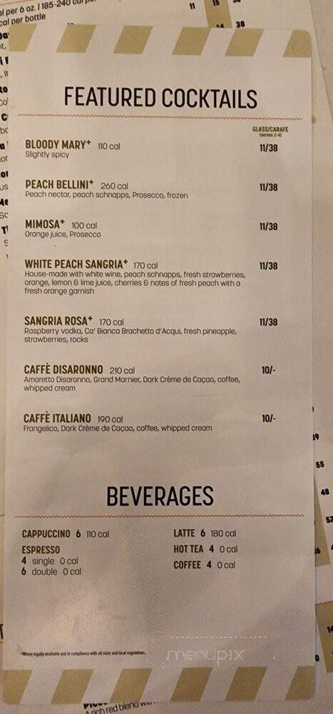 Brio Tuscan Grille - Las Vegas, NV menu_pic
