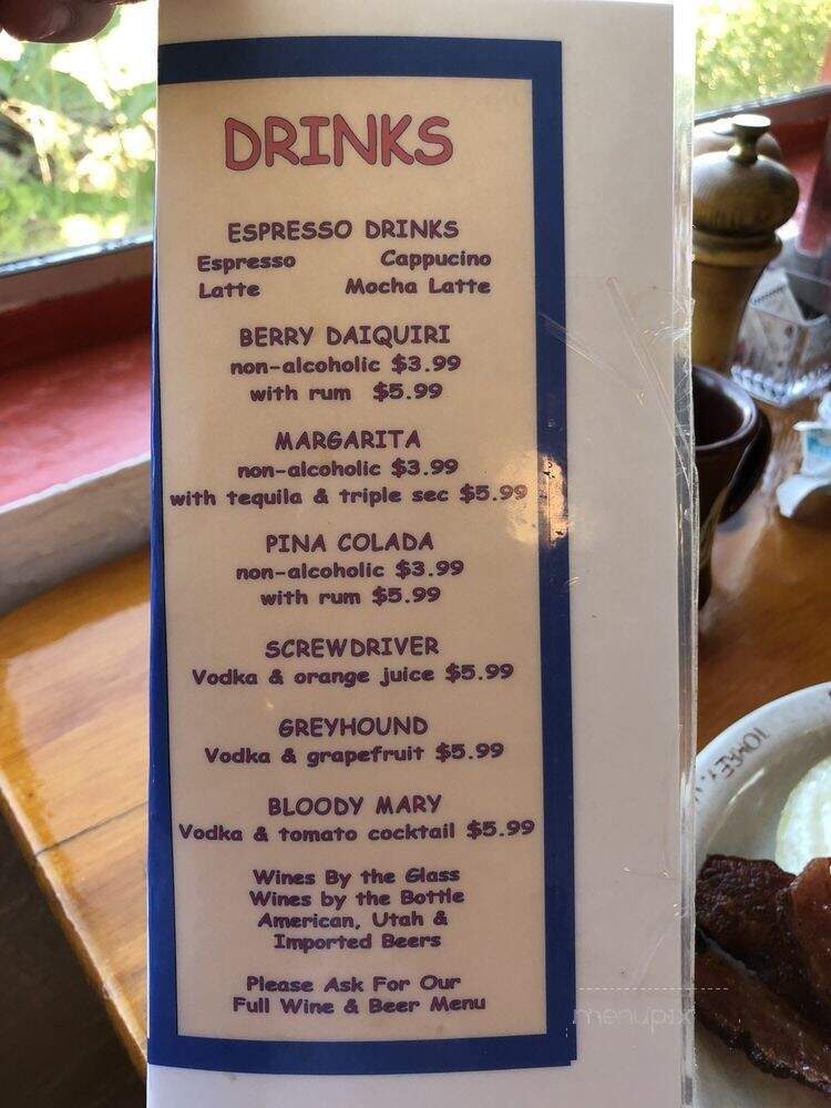 Capital Reef Cafe - Torrey, UT menu_pic