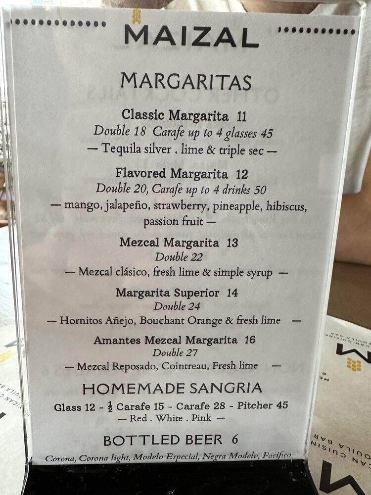 Maizal - Staten Island, NY menu_pic