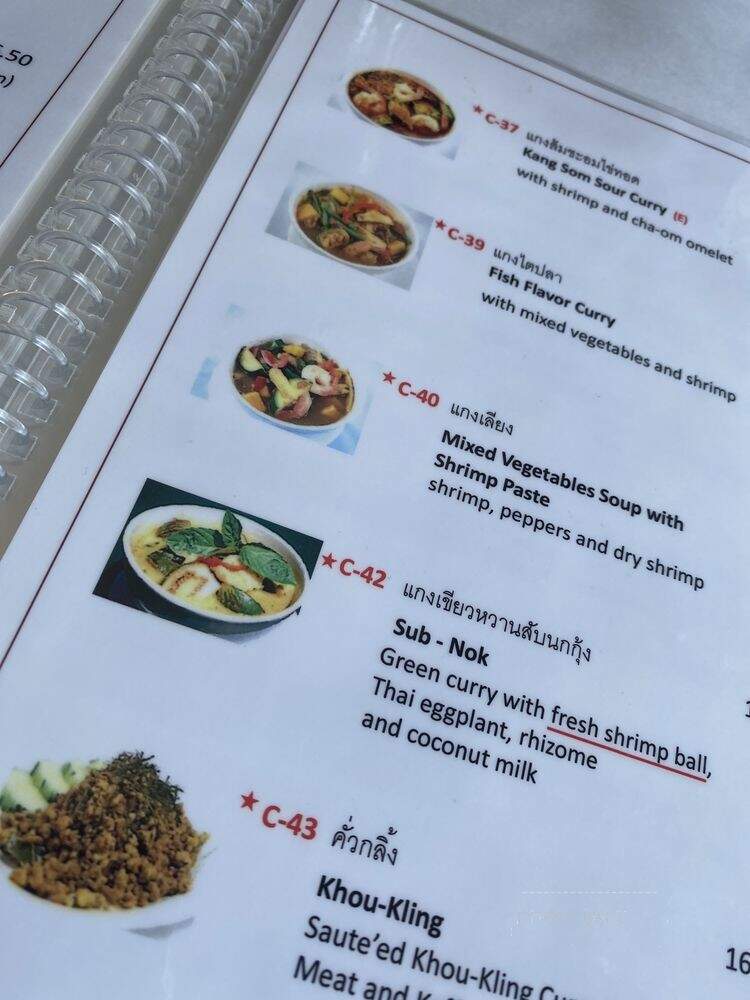 Sripraphai - Williston Park, NY menu_pic