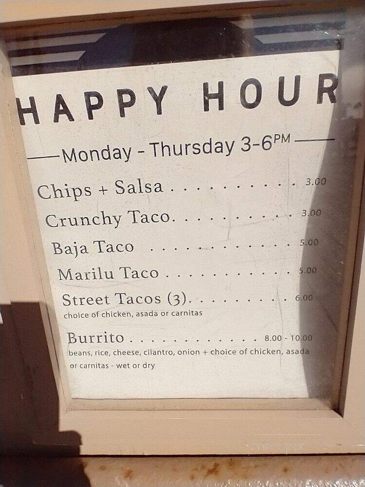 Beach House Taco - Ventura, CA menu_pic
