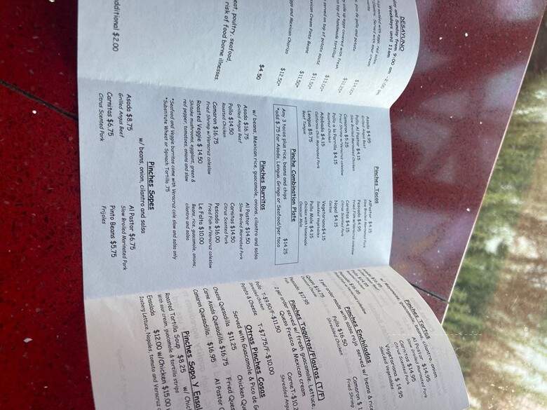Pinches Tacos - West Hollywood, CA menu_pic