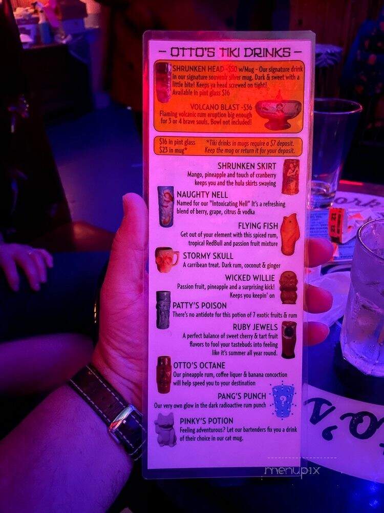 Otto's Shrunken Head - New York, NY menu_pic