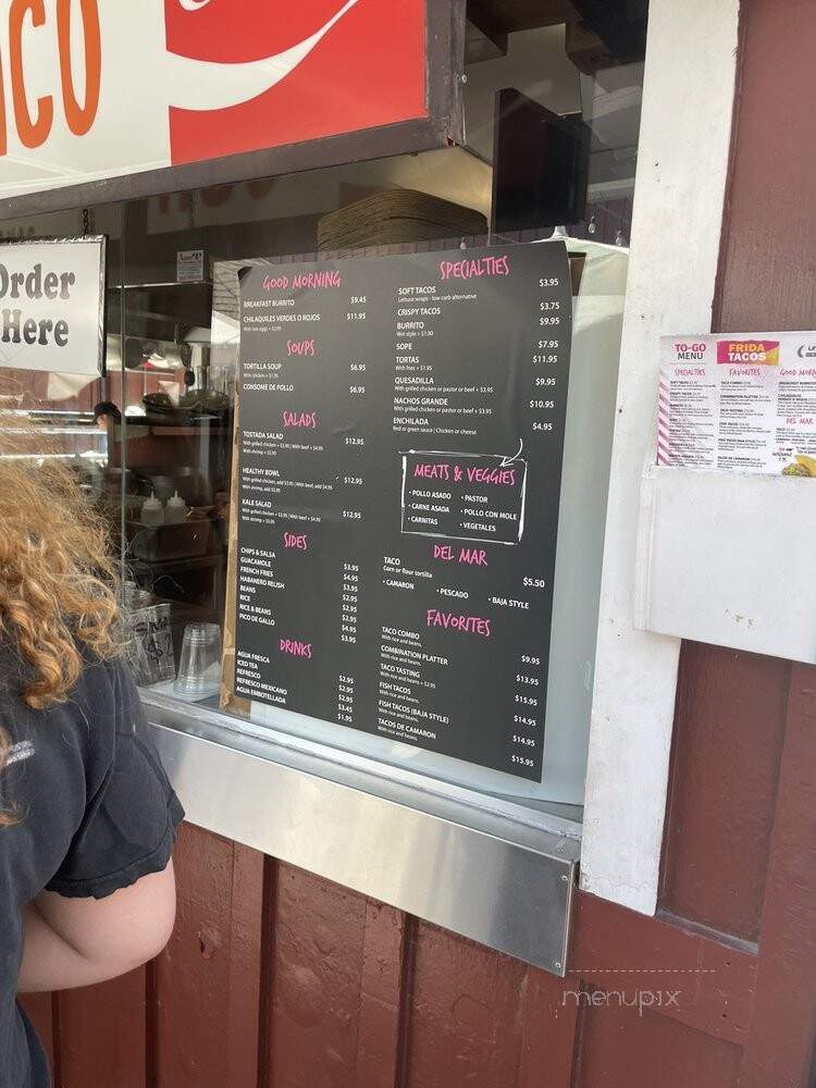 Frida Tacos - Santa Monica, CA menu_pic