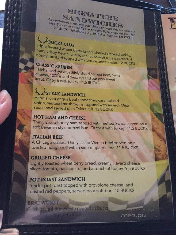 Bucks Tavern - Loveland, OH menu_pic