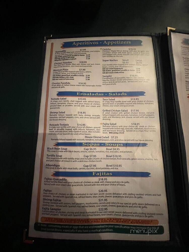 El Paraiso Mexican Grill - Everett, WA menu_pic