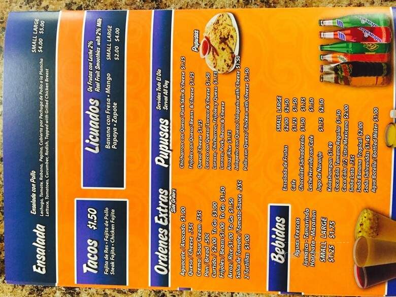 Saritas Bakery - Houston, TX menu_pic