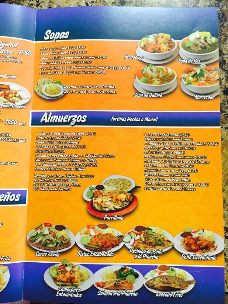 Saritas Bakery - Houston, TX menu_pic