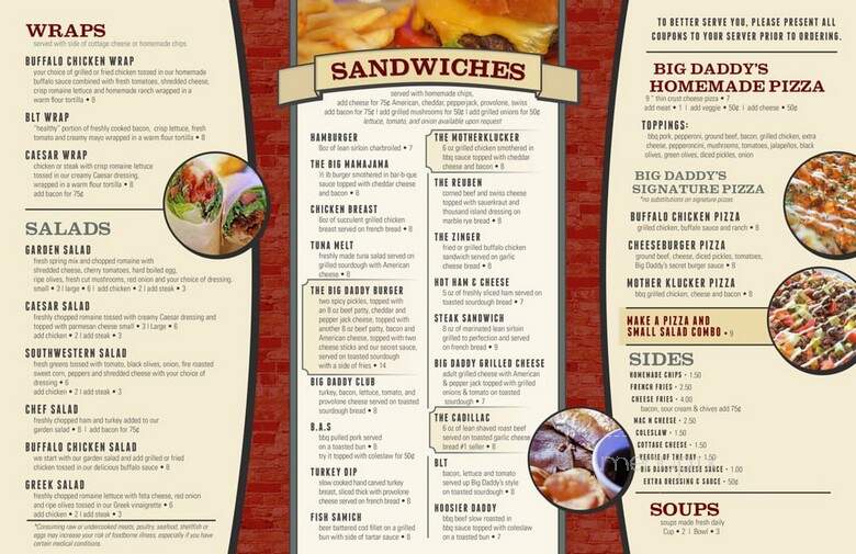 Big Daddy's Bar - Saint Louis, MO menu_pic
