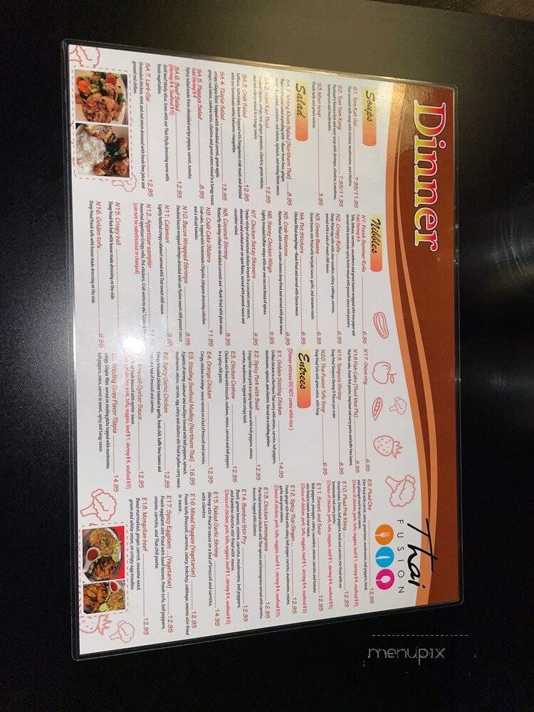 Thai Fusion Restaurant & Lounge - Seattle, WA menu_pic