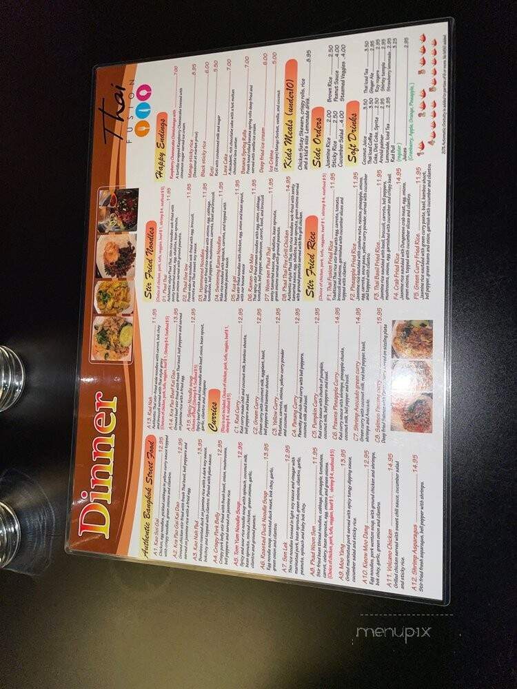 Thai Fusion Restaurant & Lounge - Seattle, WA menu_pic