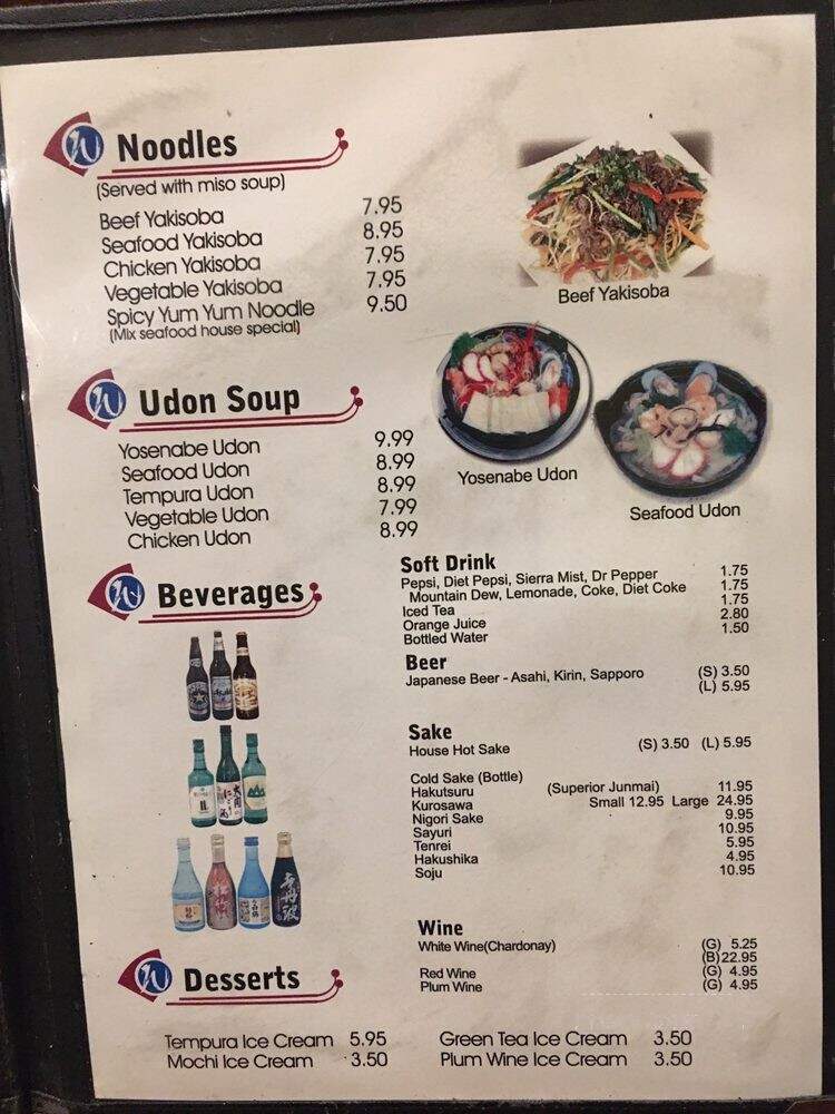 Wasabi Sushi - San Diego, CA menu_pic