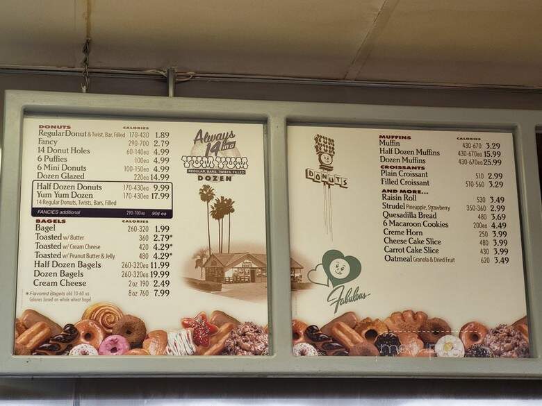 Yum Yum Donuts - Lemon Grove, CA menu_pic